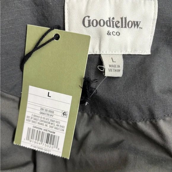 Goodfellow lightweight men’s color block  jacket with sleeve pocket - Picture 3 of 8